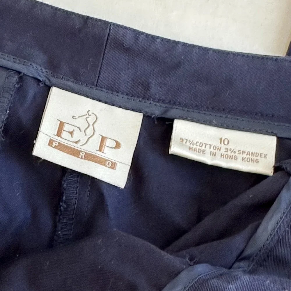 EP Pro Golf Pants, Navy with Gold Pineapples, 10